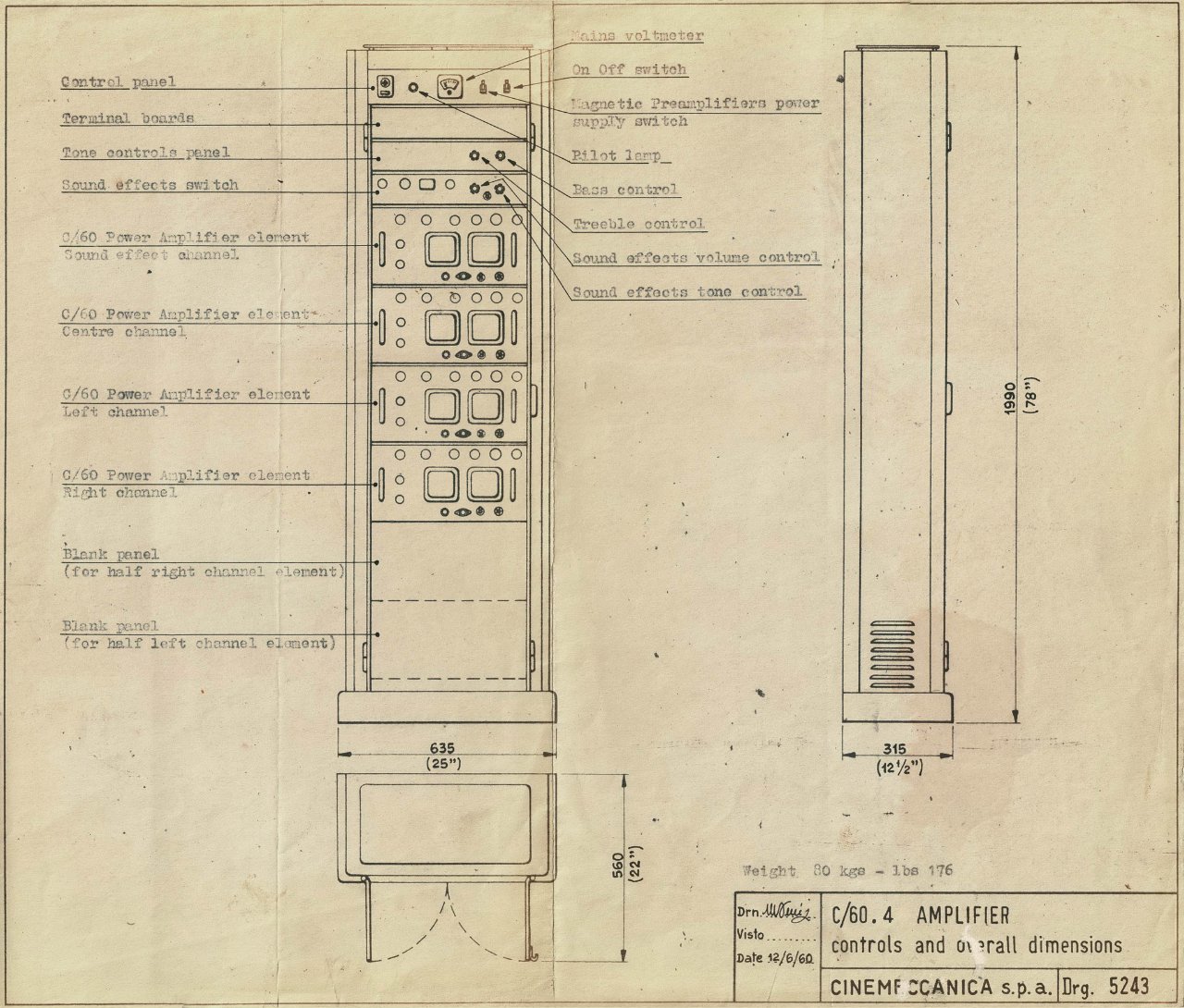 Cinemeccanica C60 - 4 Amplifiers Cabinet_Dimensions.jpg